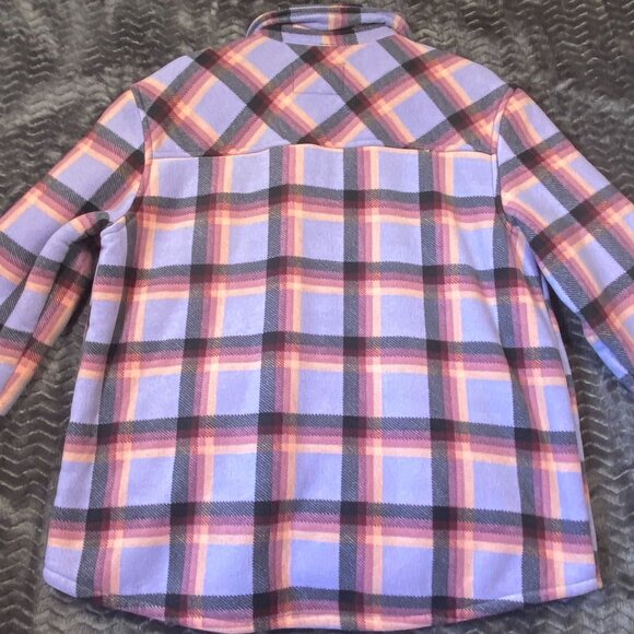 Sage collective  Plaid Button-Up Sherpa-Lined Jacket ,womens size L/G - Picture 7 of 9